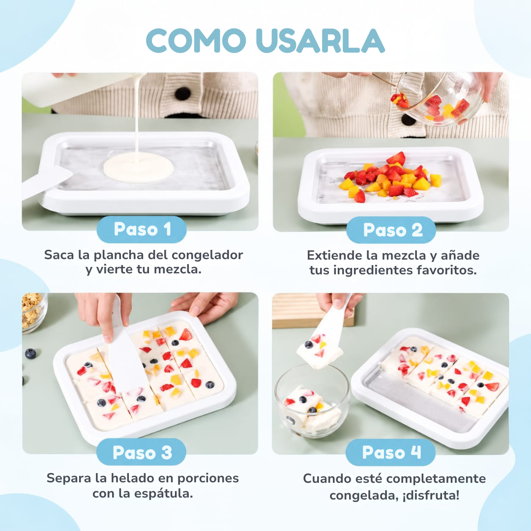 Plancha Ultrafría para helados en rollo